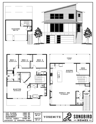 Songbird Homes Yosemite Floor Plan